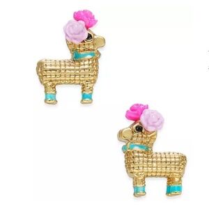 KATE SPADE 14k Gold-Plated‎ Piñata Stud Earrings NWT